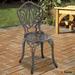 Clihome Outdoor Cast Aluminum Bistro Chair (Set of 2)