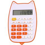 Portable Calculator Cute Cat Mini Student Portable Computer Small Calculator Calculators for Students Calculators Desktop (Color : Black)