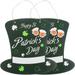 Etereauty 2Pcs St. Patrick s Day Welcome Door Sign Hat Wall Sign Ornament St. Patrick s Day Party Home Wall Decor