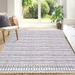 ZACOO 9 x 12 Boho Large Rug Machine Washable Area Rug Modern Moroccan Non-Slip Low Pile Rug Carpet for Home Office Dining Room Bedroom Light Gray