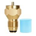 BAMILL Camping Propane Refill Adapter Lp Gas Cylinder Tank Coupler Heater Bottles Brass