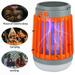 ALING Portable Bug Zapper Solar Electric Mosquito Killer Lamp For Indoor & Outdoor Rechargeable Insect Fly Trap Waterproof Bug Zapper Camping Lantern Night Light