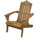 Northlight 36 Natural Stained Classic Folding Wood Adirondack Chair