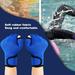 Hesroicy 1 Pair Swimming Gloves Water Resistance Adjustable Wrist Strap Half Finger Aquatic Swimming Webbed Gloves for Water Sports