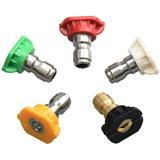 Heldig Pressure Washer Spray Nozzle Tips 1/4 Degree Quick Connect Multi Degree Pressure Washer PartsB