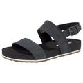 Sandale TIMBERLAND "Malibu Waves 2Band Sandal" Gr. 38,5, schwarz (black, nubuck) Schuhe