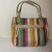 Coach Bags | Coach 19021 Poppy Legacy Stripe Sequins | Color: Green/Pink | Size: Os