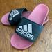 Adidas Shoes | Adidas Slides | Color: Black/Pink | Size: 10