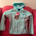 The North Face Jackets & Coats | Girls North Face Glacier Zip Hoodie Jacket Green Size Xxs (5) | Color: Green | Size: 5g