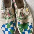 Vans Shoes | Eco Rubber Vans | Color: Cream/Green | Size: 7.5