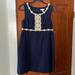 Lilly Pulitzer Dresses | Lily Pulitzer Shift Dress/ Size 4 | Color: Blue/Gold | Size: 4