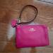 Coach Bags | Coach Confetti Pink Corner Zip Leather Wristlet | Color: Pink | Size: Os