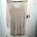 Free People Dresses | Free People Long Sleeve Lace Crochet Dress | Color: Cream | Size: S