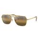 Ray-Ban RB3636 New Caravan Sunglasses Legend Gold Frame Silver/Brown Chromance Lens Polarized 58 RB3636-9196G5-58