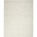 White 144 x 108 x 0.25 in Area Rug - Hokku Designs Anerinda Solid Hand Loomed Wool/Area Rug in Ivory Cotton/Wool | 144 H x 108 W x 0.25 D in | Wayfair