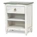 Rosalind Wheeler Audrianna 1 - Drawer Solid Wood Nightstand Wood in White | 28 H x 23 W x 16 D in | Wayfair F4E04D5689804A2BA09BCD62215081CC