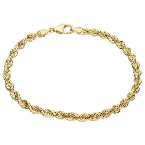 Luigi Merano – Armband Kordelkette, hohl, Gold 375 Armbänder & Armreife Gold Damen