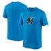 Men's Nike Blue Miami Marlins Big & Tall Logo Legend Performance T-Shirt