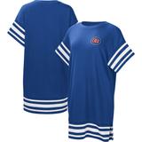 Women's Touch Royal Chicago Cubs Cascade T-Shirt Dress