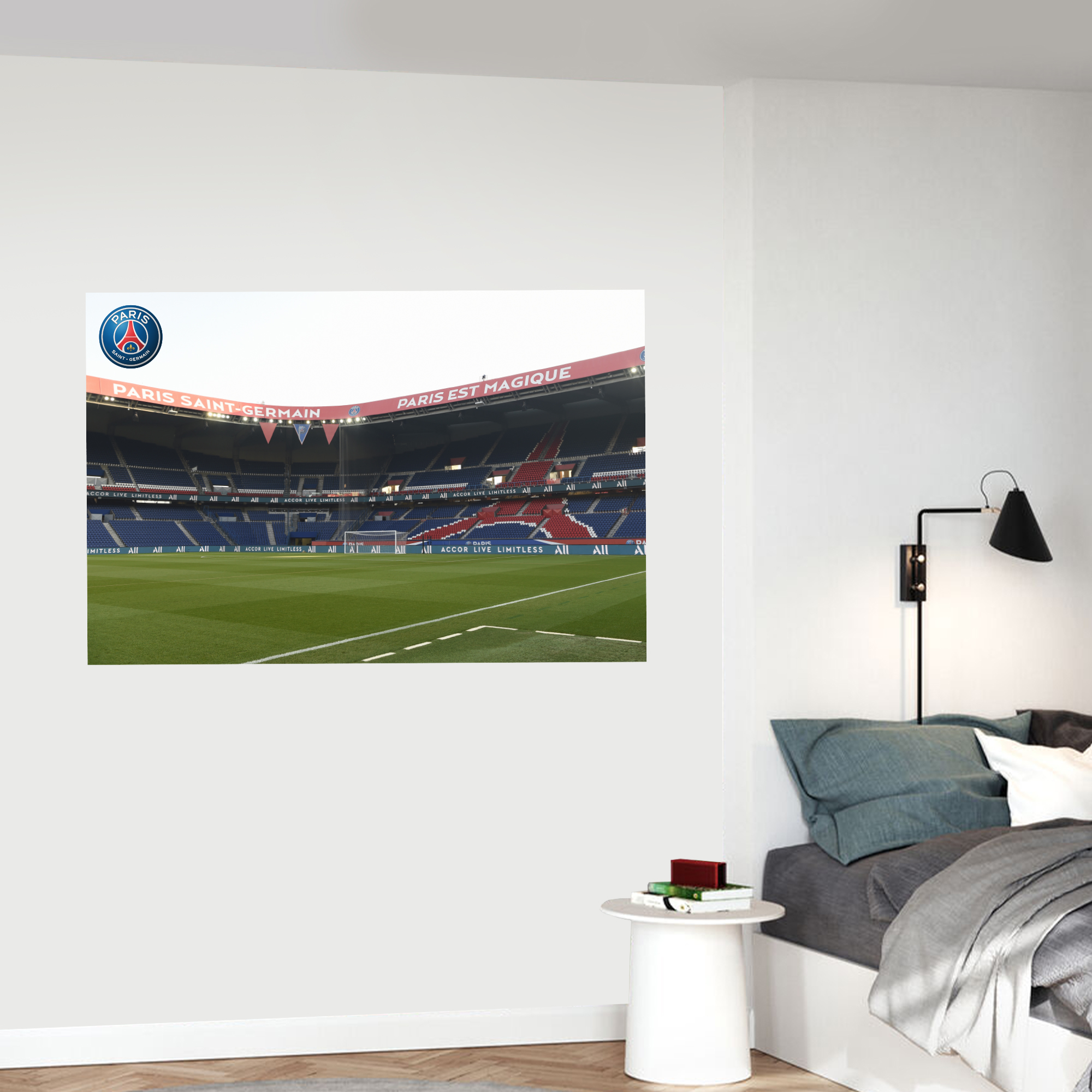 PSG-Stadionecke Wandaufkleber – 60 cm x 40 cm Image
