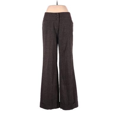 Maurices Casual Pants - Mid/Reg Rise Flared Leg Boyfriend: Brown Bottoms - Women's Size 7