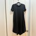 Lularoe Dresses | Lularoe Carly Dress Size Xsmall Black Hi/Low Hem Armpit To Armpit 17.5” | Color: Black | Size: Xs