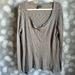 Anthropologie Tops | Anthropologie Left Of Center Womens Taupe Slub Knit Top. Size Medium | Color: Gray/Tan | Size: M