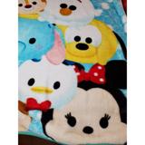 Disney Bedding | Disney Blanket Throw Tsum Tsum Plush Minnie Donald Pluto Stitch 40" X 48" Soft | Color: Blue/White | Size: 40 X 48