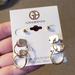 Giani Bernini Jewelry | Giani Bernini 3pc. Set Small Hoop Ball Stud Earrings Sterling Silver & 18k Gold | Color: Gold/Silver | Size: Os