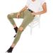 Free People Jeans | Free People Busted Knee Mid-Rise Skinny Jeans In Moss 28 | Color: Green | Size: 28