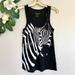 American Eagle Outfitters Tops | American Eagle Outfitters Black Zebra Tank Top Xxs | Color: Black/White | Size: Xxs