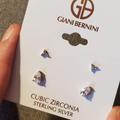 Giani Bernini Jewelry | New! Giani Bernini Sterling Silver & Cubic Zirconia Stud Earring Set | Color: Silver | Size: Os