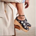 Free People Shoes | Free People Daisy Conversational Clog | Color: Black/White | Size: 8.5