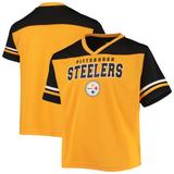 Youth Gold Pittsburgh Steelers Team V-Neck T-Shirt