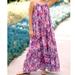 Anthropologie Dresses | Anthropologie L Nwt Flounced Maxi Cover-Up Dress Lounge Sleep Large New | Color: Purple | Size: L