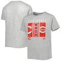 Youth Gray Cincinnati Reds Logo T-Shirt
