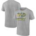 Men's Majestic Heathered Gray Oakland Athletics Trifecta T-Shirt