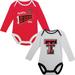 Infant Russell Red/Gray Texas Tech Red Raiders Team Two-Piece Long Sleeve Bodysuit Set