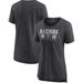 Women's Fanatics Branded Heathered Charcoal Las Vegas Raiders Neck And Scoop T-Shirt