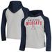 Youth Navy/Heathered Gray Arizona Wildcats Wordmark Raglan Pullover Hoodie