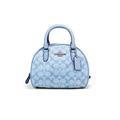 COACH Women's Sydney Satchel in Signature Chambray, Cornflower Multi, One Size