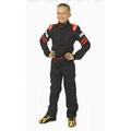 Simpson Racing LY23471 Legend II (SFI-1) Racing Suit - Youth XL - Black/Red