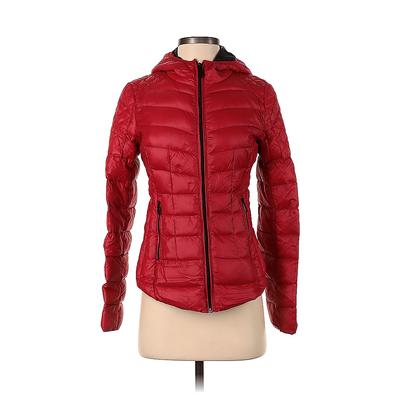 BCBGeneration Snow Jacket: Red Solid Activewear - Women's Size X-Small