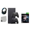 Xbox Series X Video Game Console Black with Metal Gear Solid V The Phantom Pain BOLT AXTION Bundle with 2 Controller Used