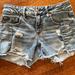 American Eagle Outfitters Shorts | American Eagle Super Stretch Distressed Denim Shorts Size 4 | Color: Blue | Size: 4