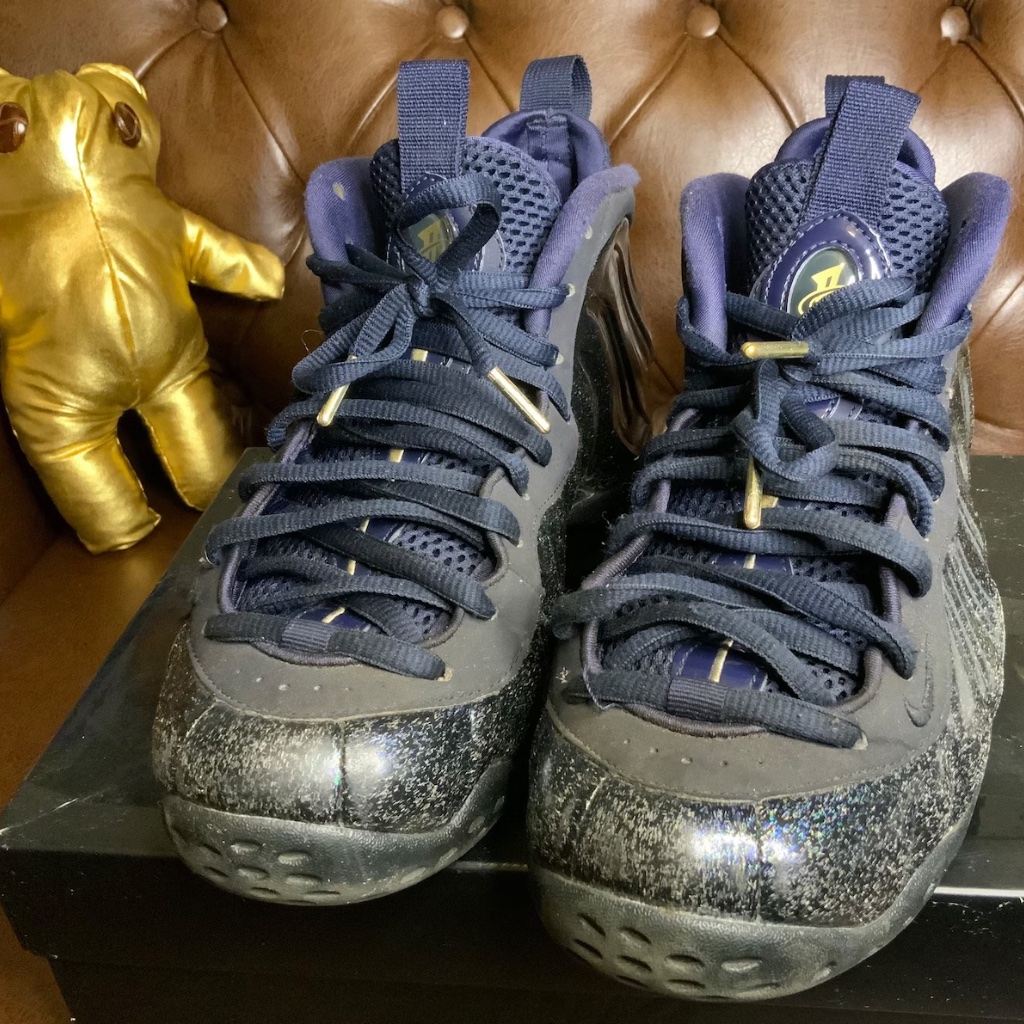 Nike Shoes | Classic Nike Air Foamposite One “Obsidian” W/ Nike Box Size W9.5/M8 | Color: Blue | Size: 9.5