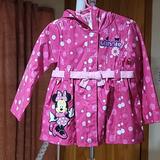 Disney Jackets & Coats | Disney Store Girls Pink & White Polka Dot Minnie Mouse Raincoat, Size 2t | Color: Pink/White | Size: 2tg