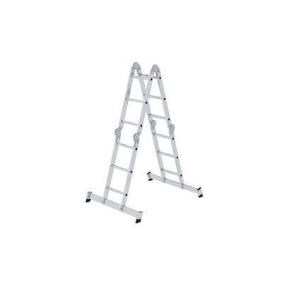 PROREGAL Vielzweckleiter 4-teilig mit nivello®-Traverse 4x3 Sprossen Image