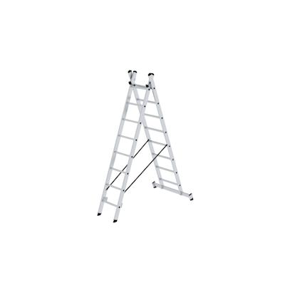 PROREGAL Sprossen-Mehrzweckleiter 2-teilig mit nivello®-Traverse 2x8 Sprossen Image