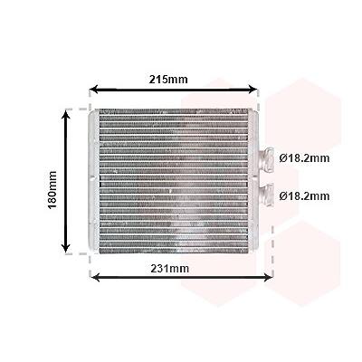 Van Wezel Wärmetauscher, Innenraumheizung [Hersteller-Nr. 03006198] für Audi Image